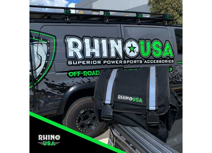 Rhino USA - Premium Fitness Recovery Gear Organizer Bag - Black