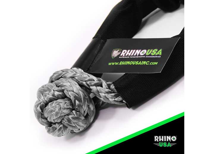 Rhino USA - Premium Gray Synthetic Soft Shackle 1/2 Inch
