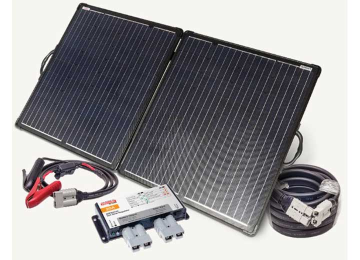 200W Portable Solar Charger with Dual USB Outputs & Adjustable Kickstand Redarc