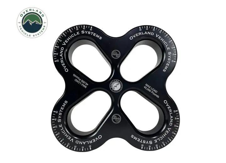 Overland Vehicle Systems / Up Down Air - R.D.L. 8IN HEAVY - DUTY RECOVERY DISTRIBUTION LINK – 45K LB CAPACITY, BLACK