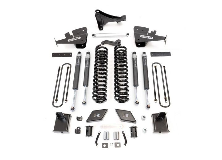 17-C FORD 4WD 7IN COIL SPRING LIFT KIT W/FALCON 1.1 MONOTUBE FRT/REAR SHOCKS & FRT TRACK BAR BRKT