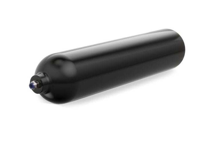 LOGIQ 2-GAL AIR TANK. ALUMINUM, BLK POWDERCOAT, FRAME MTG KIT, 1/2NPT PORT, FITTING & 3/8IN AIRLINE
