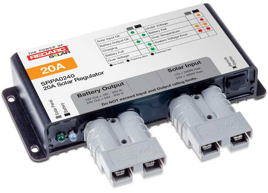 Redarc 20 Amp Solar Charge Controller (SRPA0240) – Advanced Power Management for RVs, Camping, and Off-Grid Applications