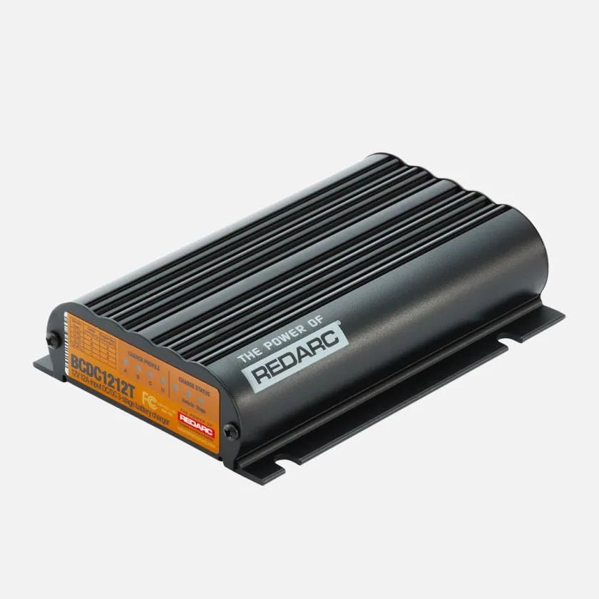 Redarc BCDC 12A Vehicle-to-Trailer Battery Charger – Ultimate On-the-Go Power for Trailers