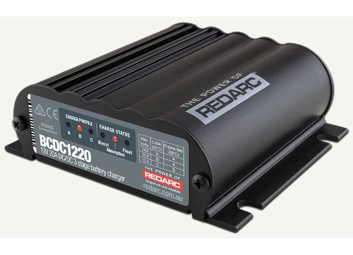 Redarc BCDC1220 20A In-Vehicle DC Battery Charger – Advanced Multi-Stage Charging for Dual Battery Applications