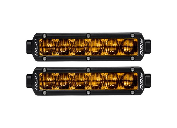 6-Inch Selective Yellow Surface Mount Fog Lights - SR-Series Pro DOT/SAE Compliant | Pair Rigid Industries