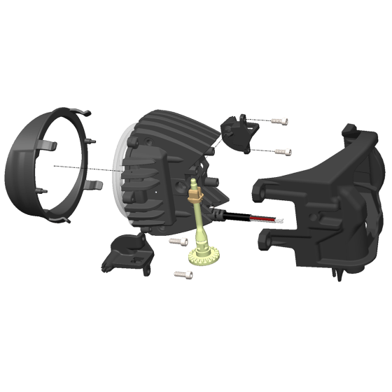 Rigid Industries 360-Series Yellow Fog Light Kit, 3,445 Lumens for 2014+ Toyota Tundra, 4Runner, and Tacoma