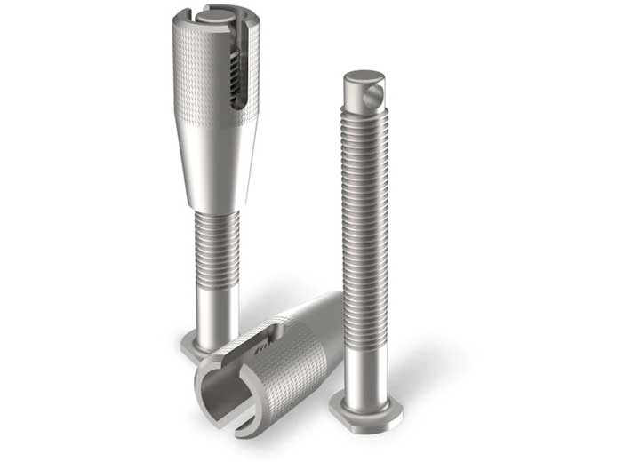 Secure Threaded Mounting Pins with Nuts for Reco-Traks Ironman 4x4