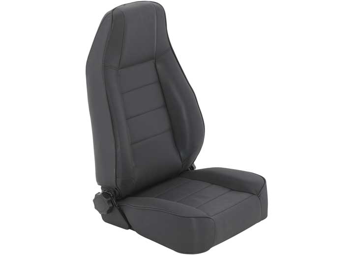 76-18 CJ & WRANGLER CJ/YJ/TJ/LJ SEAT - FRONT - FACTORY STYLE REPLACEMENT W/ RECLINER - DENIM BLACK Smittybilt