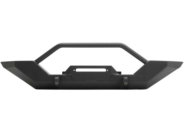97-06 WRANGLER TJ/LJ XRC ROCK CRAWLER FRONT BUMPER W/GRILLE GUARD & D-RING MOUNTS; BLACK TEXTURED