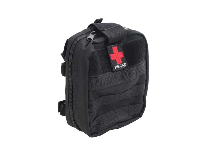 FIRST AID STORAGE BAG; ROLL BAR MOUNTED; BLACK; FIRST AID SUPPLIES SOLD SEPARATELY Smittybilt