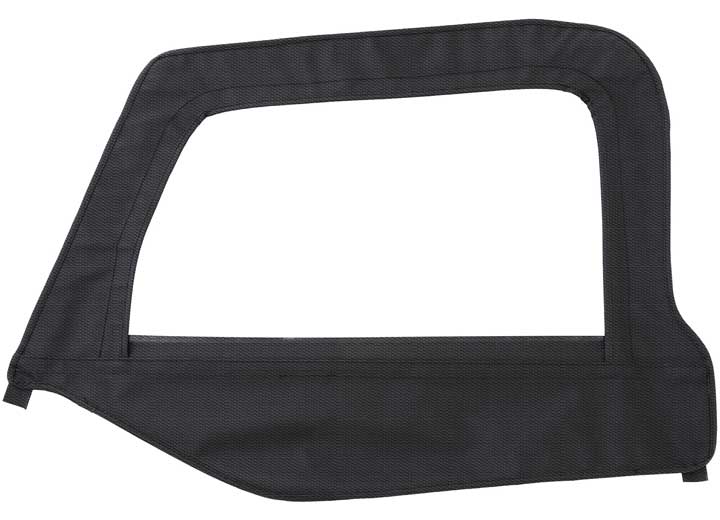 97-06 WRANGLER TJ REPLACEMENT UPPER DOORSKIN W/FRAME; BLACK DIAMOND
