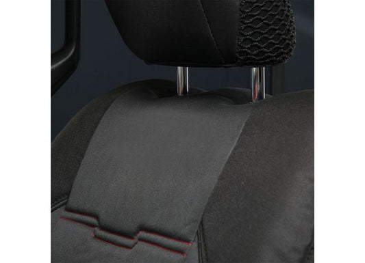 SMITTYBILT NEOPRENE SEAT COVER SET FRONT/REAR - BLACK GEN 2