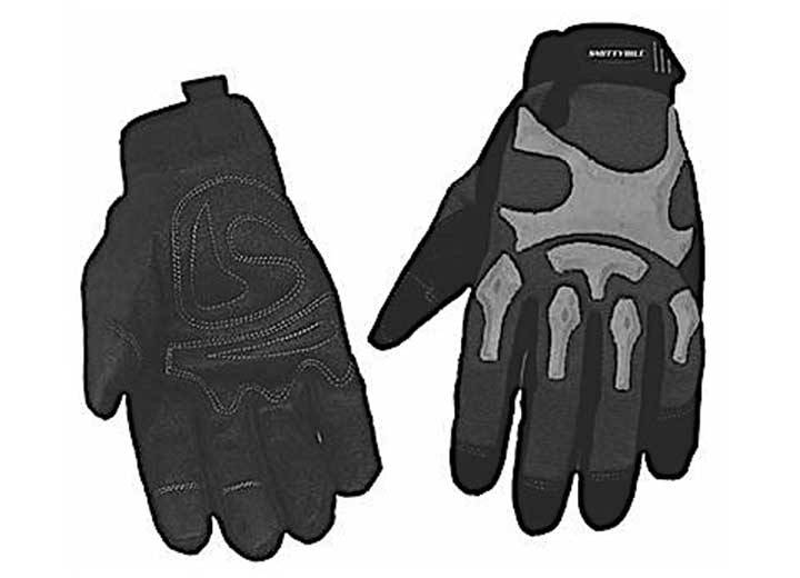 SMITTYBILT TRAIL GLOVES, KNUCKLE PROTECTION, PADDED PALM-1/PR-SIZE XL