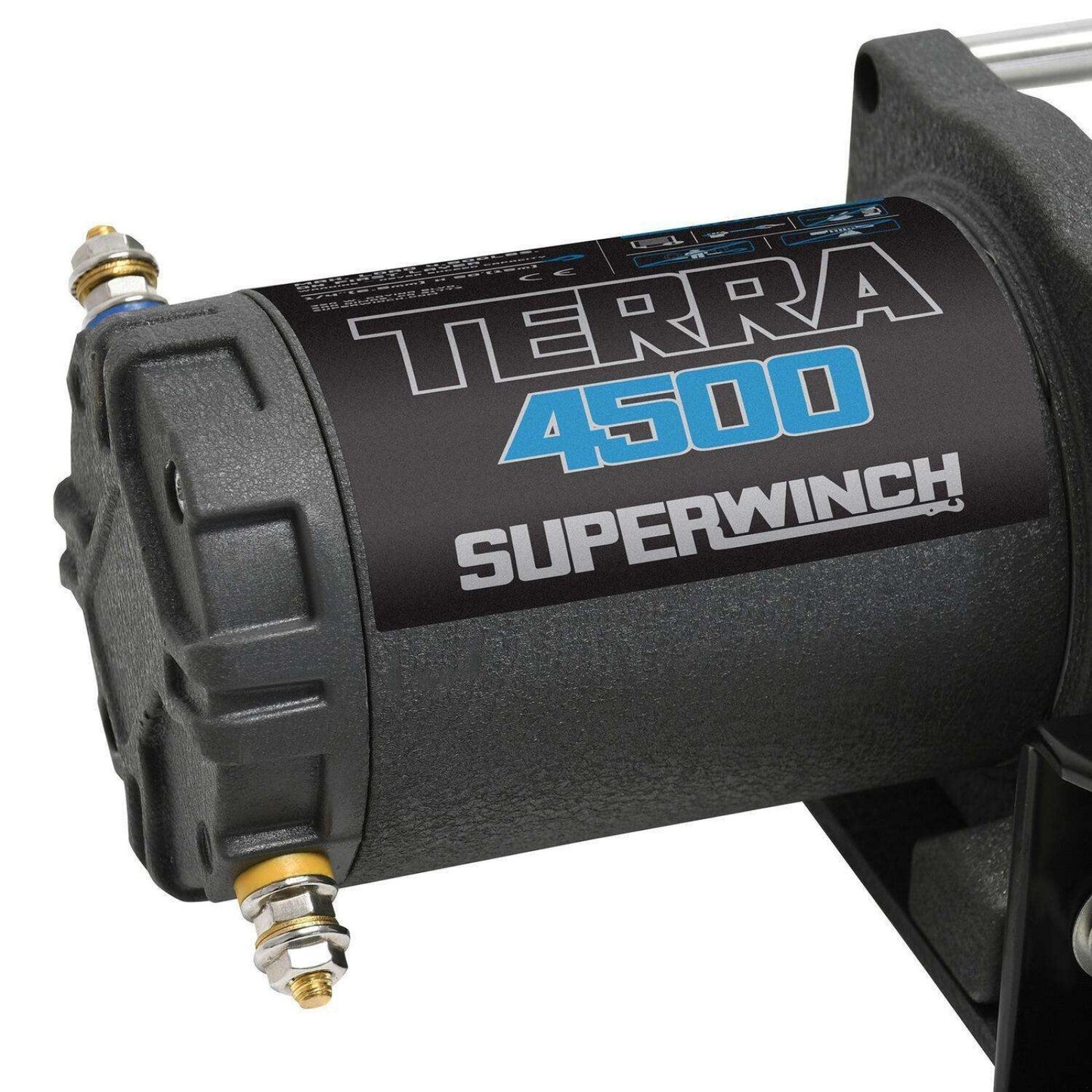 Superwinch Terra 4500 Heavy-Duty Winch for Off-Road ATV and UTV Recovery – 4,500 lbs Steel Wire Rope