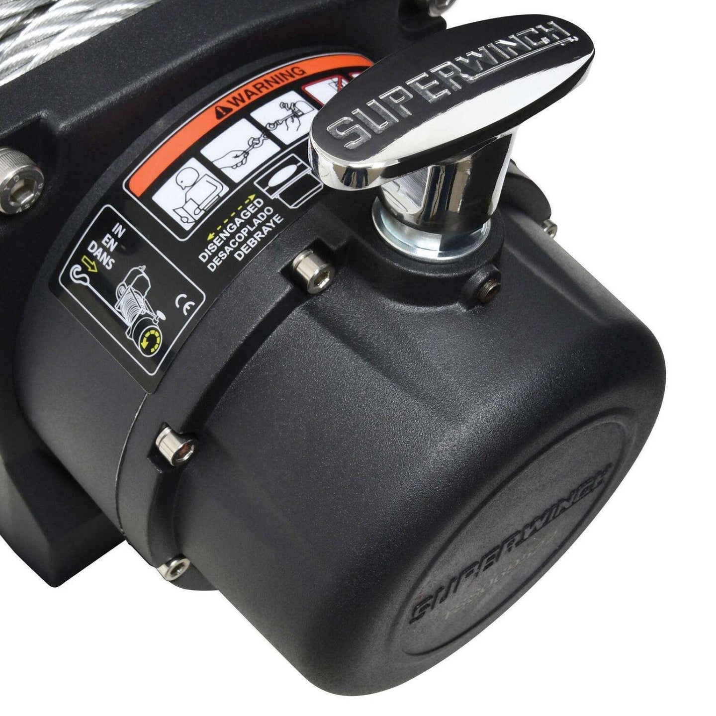 Superwinch Tiger Shark 11500 Heavy-Duty 12V Off-Road Recovery Winch with Durable Steel Wire Rope