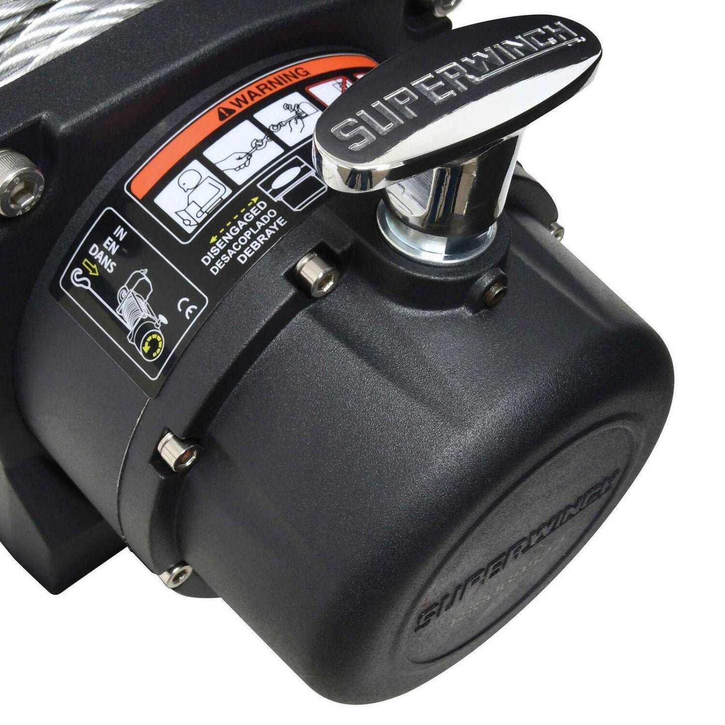 Superwinch Tiger Shark 9500 12V Off-Road Winch – 9,500 lbs Steel Wire Rope Recovery System