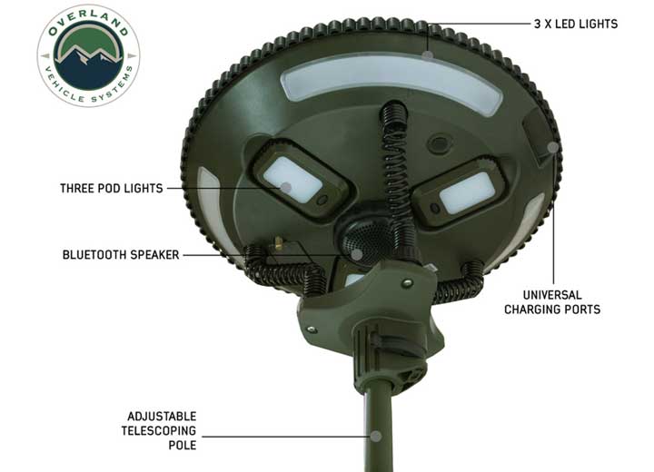 UFO SOLAR LIGHT PODS & BLUETOOTH SPEAKER FOR OUTDOOR ADVENTURES