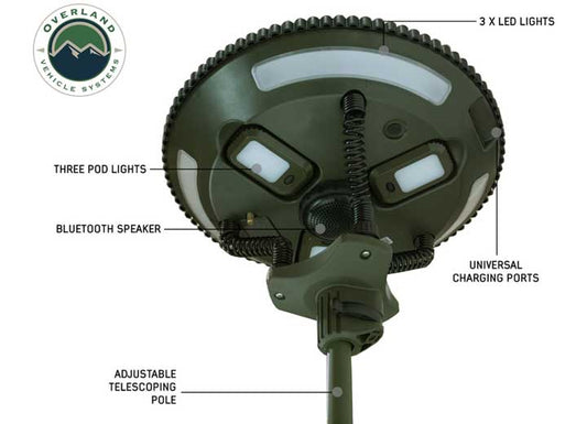 UFO SOLAR LIGHT PODS & BLUETOOTH SPEAKER FOR OUTDOOR ADVENTURES