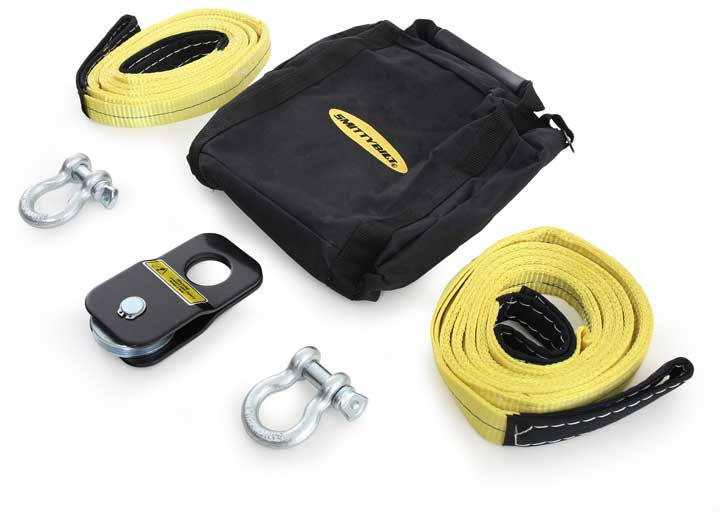 WINCH ACCESSORY KIT - ATV - INCLUDES SNATCH BLOCK, PAIR OF SHACKLES, PAIR OF STRAPS