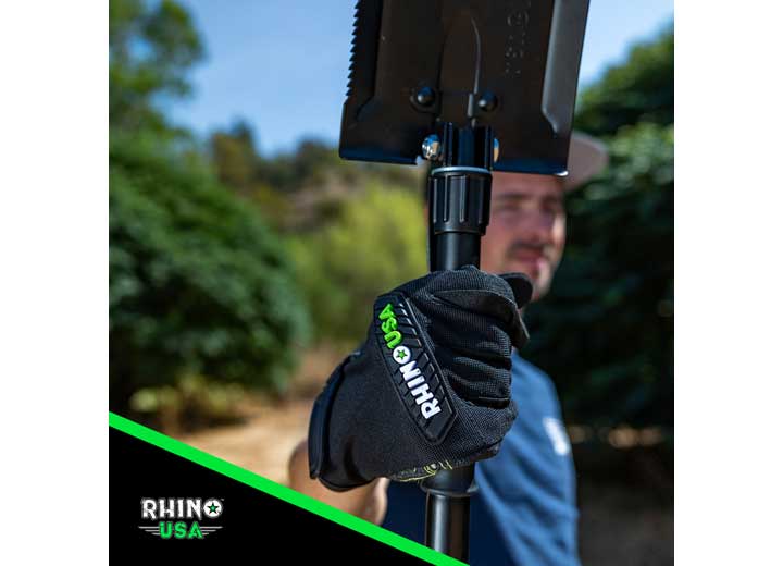Reinforced Kevlar Mechanic Gloves with Adjustable Wrist and Padded Palm - Black Woven Design
