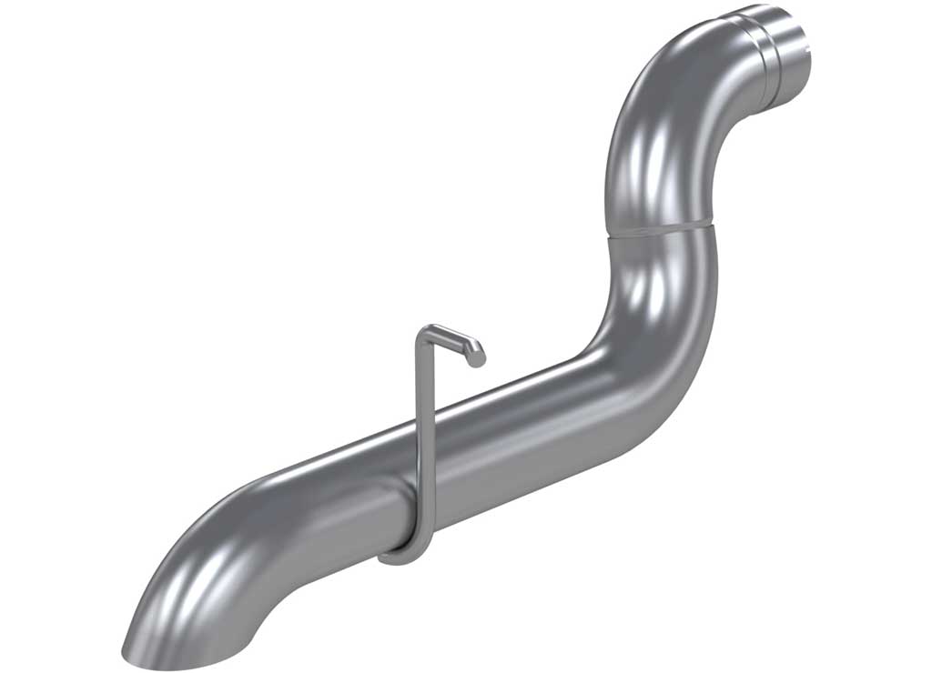 Wrangler JL EcoDiesel T409 Stainless Steel High Clearance Exhaust System with Rear Turn Down Design