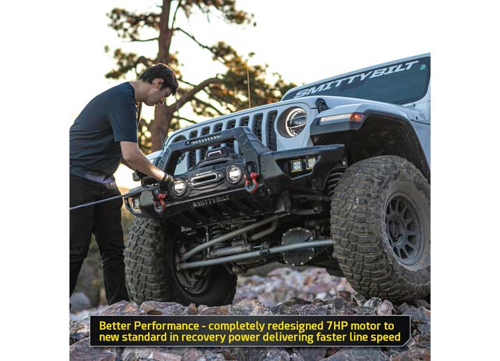 X20 GEN3 12K WINCH W/SYNTHETIC ROPE; WATERPROOFING IP68 RATING