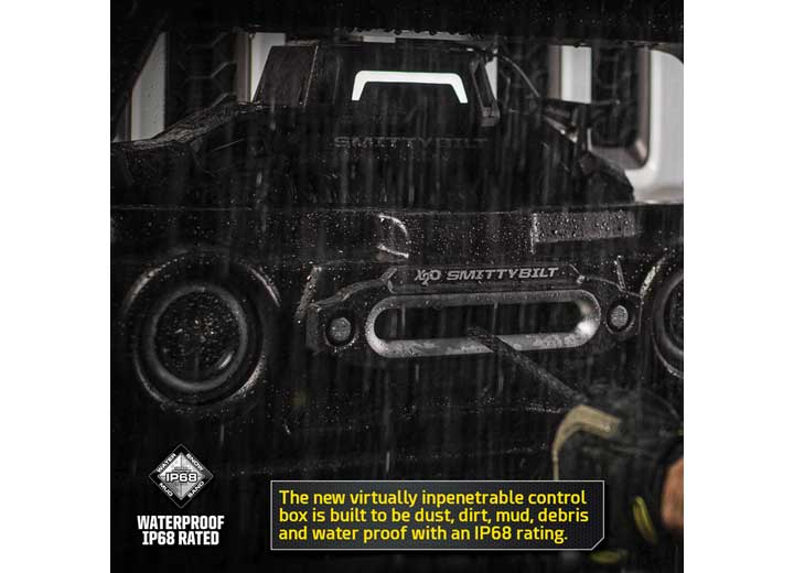 X20 GEN3 12K WINCH W/SYNTHETIC ROPE; WATERPROOFING IP68 RATING