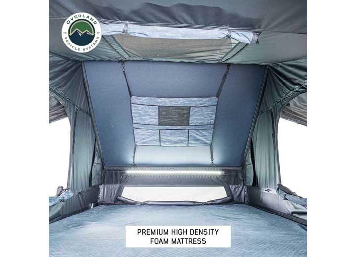 XD EVEREST 2 - CANTILEVER ALUMINUM ROOFTOP TENT FOR 2, GREY & BLACK DESIGN