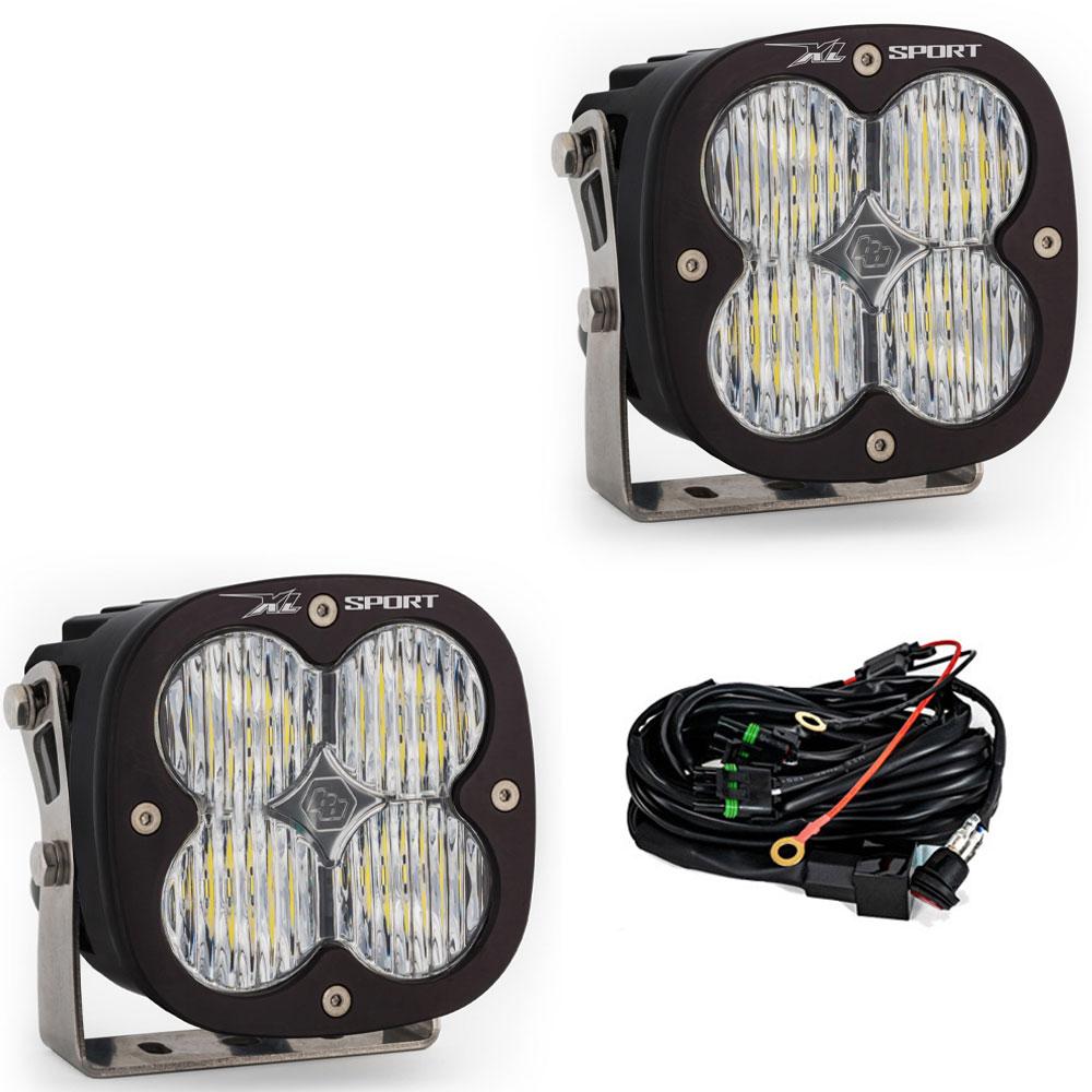 Baja Designs XL Sport LED Auxiliary Light Pod Pair - Clear Wide Cornering