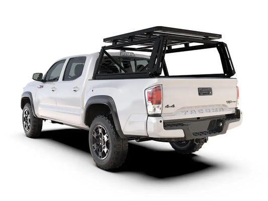 Front Runner Pro Bed Rack on a Toyota Tacoma, a common bed rack setup for a rooftop tent