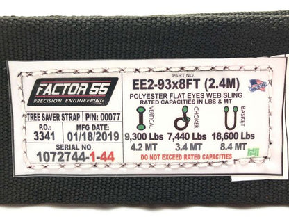 Factor 55 TREE SAVER STRAP (8FT X 3IN) 00077