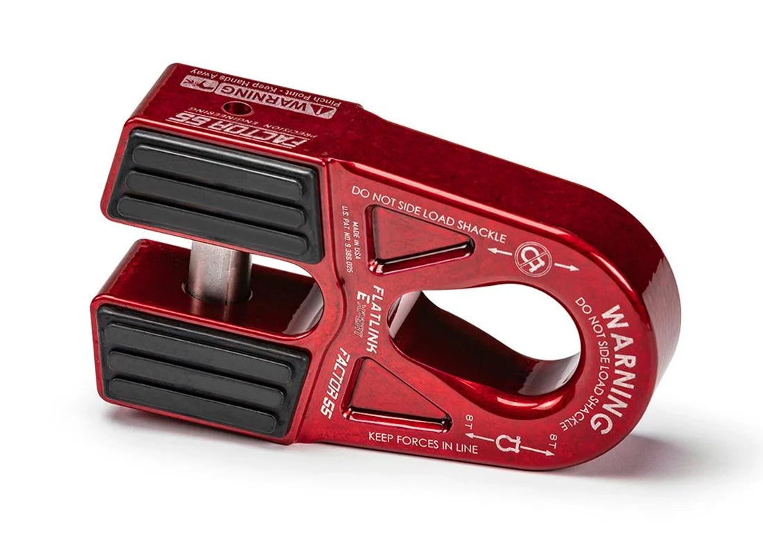 Factor 55 FLATLINK "E" EXPERT WINCH SHACKLE MOUNT -- RED 00080-01