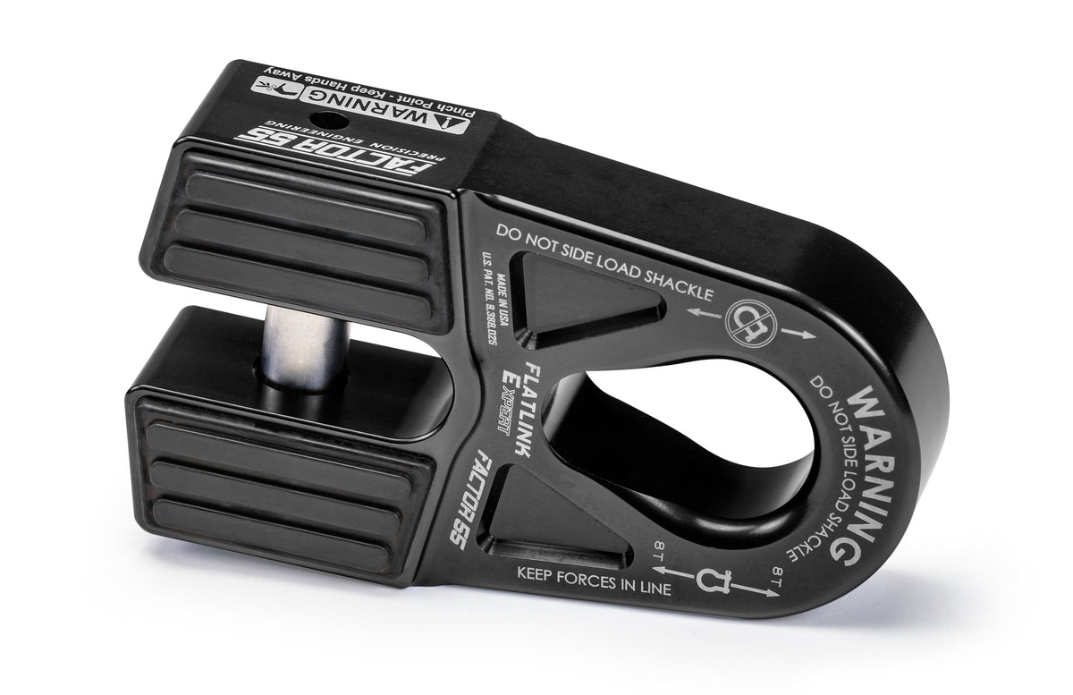 Factor 55 00080-04 Flatlink "E" Expert Winch Shackle Mount -- Black
