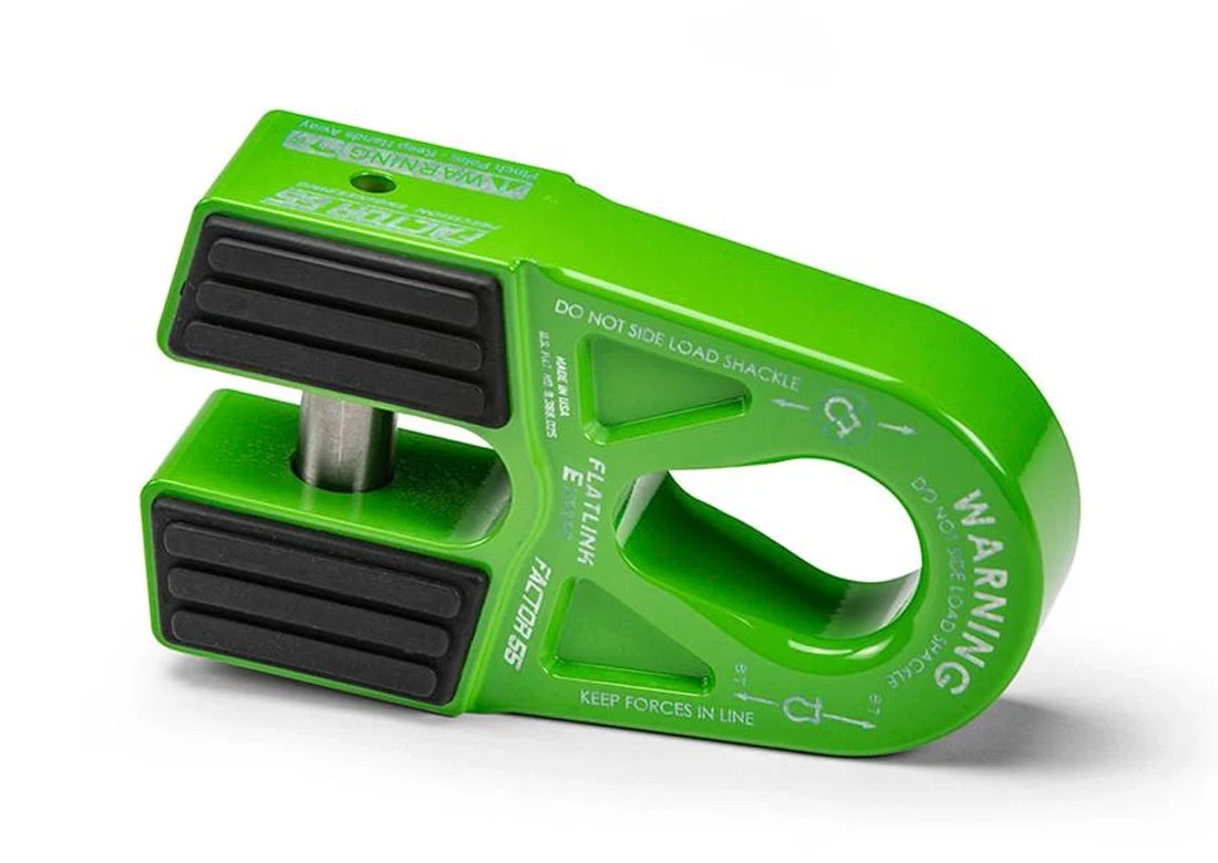 Factor 55 FLATLINK "E" EXPERT WINCH SHACKLE MOUNT -- GREEN 00080-08