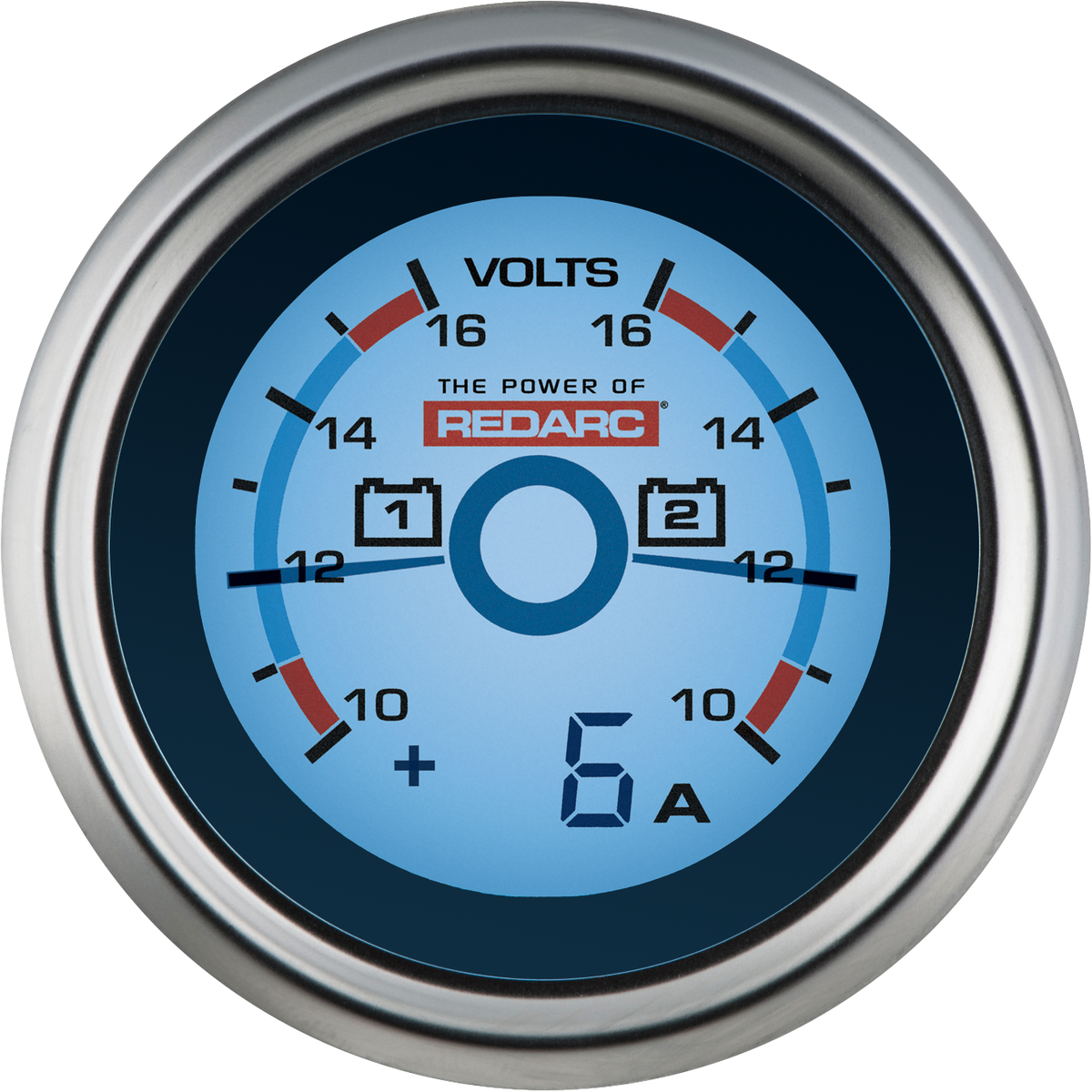 REDARC G52-VVA Dual Bat. Voltage Gauge