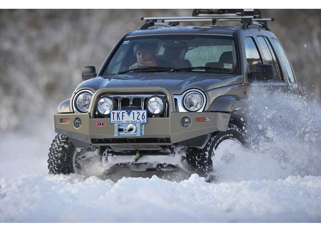02-05 LIBERTY WINCH MOUNT BUMPER ARB Usa/Old Man Emu