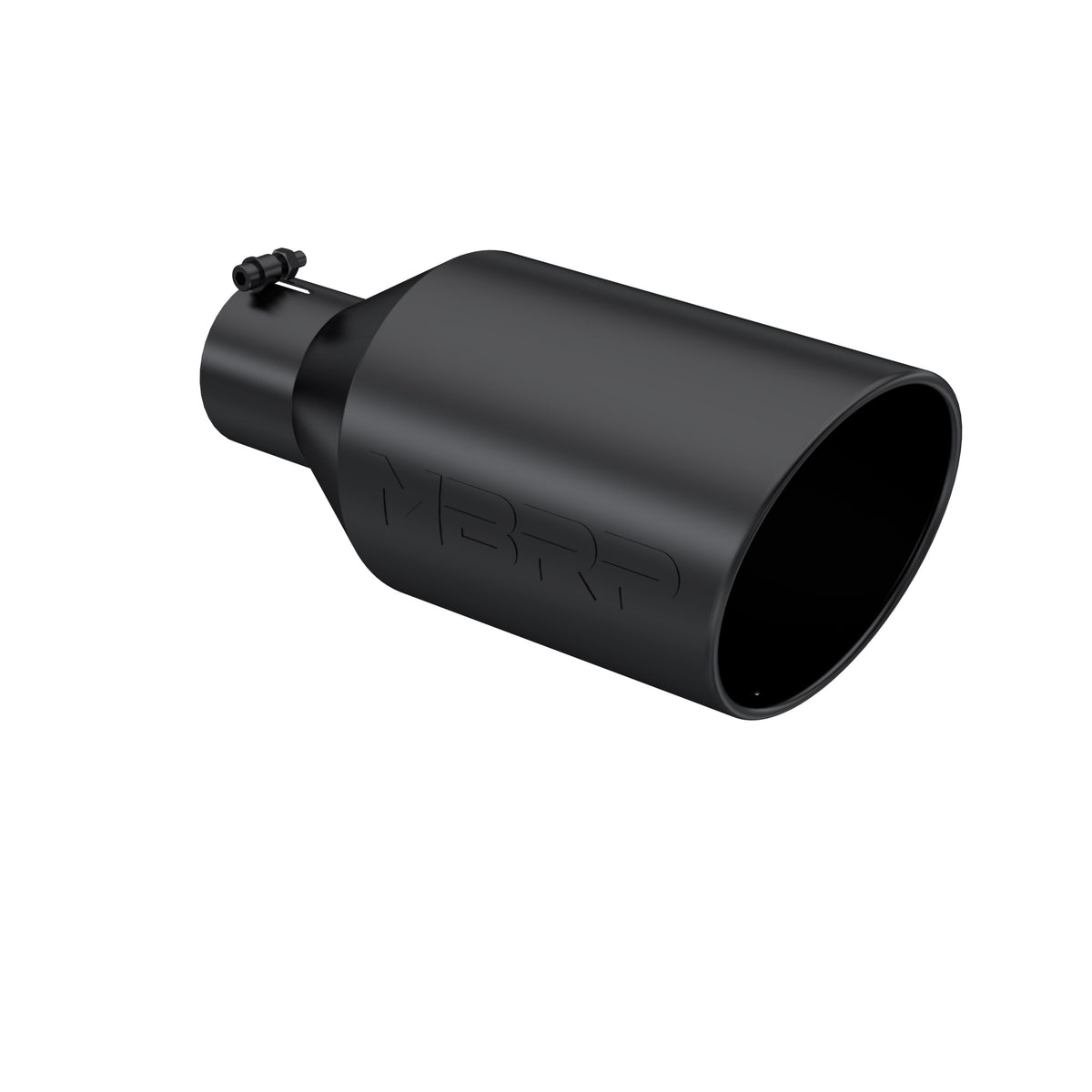 MBRP T5128BLK Tip. 8in. O.D.. Rolled End. 4in. inlet 18in. in length