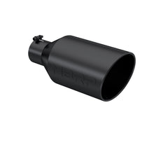 MBRP T5128BLK Tip. 8in. O.D.. Rolled End. 4in. inlet 18in. in length