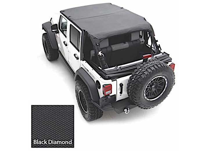 Smittybilt - 07 - 09 WRANGLER (JK) - 4 DOOR EXTENDED TOP - BLACK DIAMOND