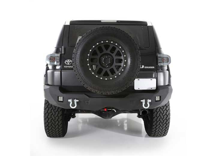 07-14 FJ CRUISER M1 REAR BUMPER W/D-RING MOUNTS & REAR LIGHTS; BLACK