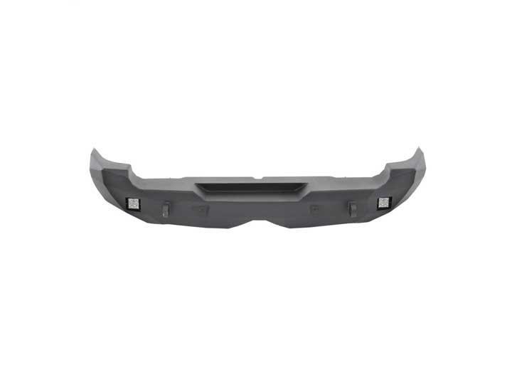 07-14 FJ CRUISER M1 REAR BUMPER W/D-RING MOUNTS & REAR LIGHTS; BLACK
