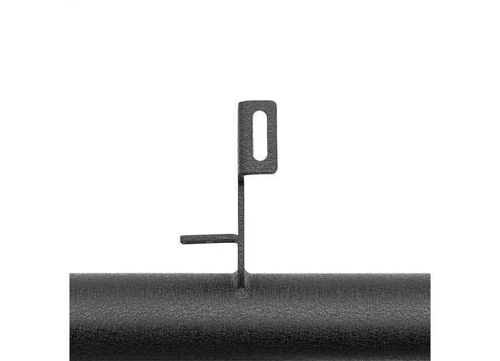 07-18 WRANGLER 4DR WHEEL TO WHEEL NERF STEPS W/CLEATED STEPS; BLACK TEXTURE