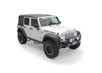 07-18 WRANGLER 4DR WHEEL TO WHEEL NERF STEPS W/CLEATED STEPS; BLACK TEXTURE
