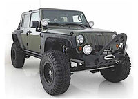 07-18 WRANGLER JK 2/4 DR SRC FRONT STINGER BUMPER W/D-RING MOUNTS; BLACK TEXTURED