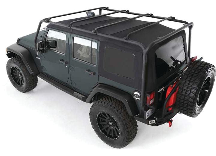 07-18 WRANGLER (JK) - 4 DOOR SRC ROOF RACK - 300 LB RATING - BLACK TEXTURED