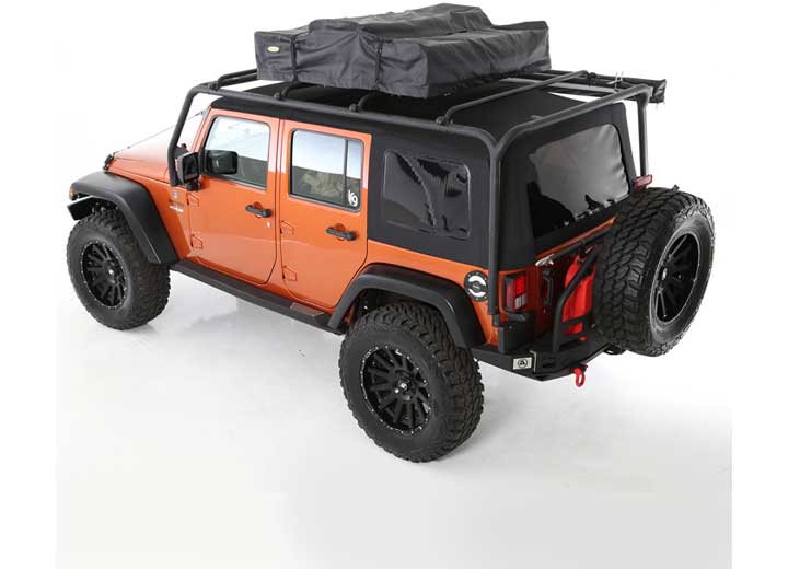 07-18 WRANGLER (JK) - 4 DOOR SRC ROOF RACK - 300 LB RATING - BLACK TEXTURED
