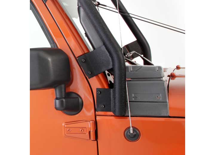 07-18 WRANGLER (JK) - 4 DOOR SRC ROOF RACK - 300 LB RATING - BLACK TEXTURED