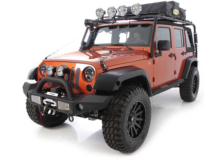 07-18 WRANGLER (JK) - 4 DOOR SRC ROOF RACK - 300 LB RATING - BLACK TEXTURED