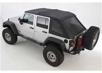 Smittybilt Bowless Combo Top Kit with Tinted Windows - Black Diamond, 2007-2018 Jeep Wrangler JK 4-Door